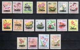 Kongo (Kinshasa) 1960**, Blumen, Sukkulenten / Kongo (Kinshasa) 1960, MNH, Flowers, Succulents - Cactus