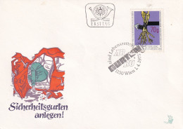 FDC  AUSTRIA 1975 - Accidentes Y Seguridad Vial