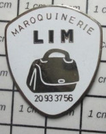 919 Pin's Pins : BEAU ET RARE : Thème MARQUES / MAROQUINERIE LIM à Ongles ? CARTABLE SAC A MAIN - Cine