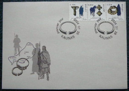 Lithuania Litauen Lituanie 2024 Definitives Cultural Heritage Of The Baltic Peoples FDC - Lituanie