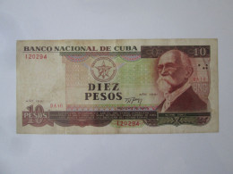 Cuba 10 Pesos 1991 Banknote See Pictures - Cuba