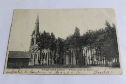 Bruay Sur L Escaut L Eglise Prise Du Manoir Dos Non Divise 1904 - Bruay Sur Escaut