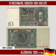 C2543# Alemania 1929. 10 Reichmark. Emisión 1929-1936 (XF) P-180a.2 - 10 Mark