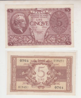 5 Lire Luogotenenza 1944 (bolaffi-cavallaro-giovinco) - QFDS - Regno D'Italia – 5 Lire