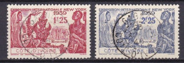 CF-CI-10AB – FR. COLONIES – IVORY COAST – 1939 – NEW YORK WORLD’S FAIR - SG # 166/7 USED 9,75 € - Used Stamps