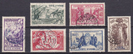 CF-CI-09B – FR. COLONIES – IVORY COAST – 1937– INT. EXH. PARIS - SG # 155/60 USED - CV 29,50 € - Used Stamps