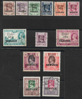 BURMA 1947 OFFICIALS SET SG O41/O53 FINE USED Cat £150 - Birmanie (...-1947)