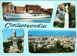 CIVITAVECCHIA - VEDUTINE MULTIVUES -SHIP FERRY MOTONAVE - NUOVA - Civitavecchia