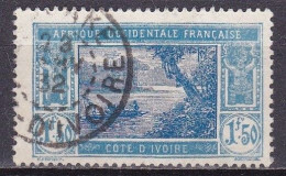 CF-CI-05CB – FRENCH COLONIES – IVORY COAST – 1930 – E. LAGOON – Y&T # 82 USED 10 € - Usati