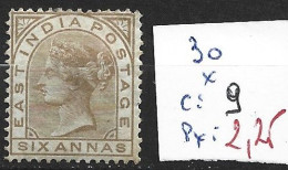INDE ANGLAISE 30 * Côte 9 € - 1858-79 Compagnie Des Indes & Gouvernement De La Reine