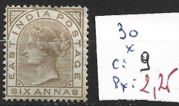 INDE ANGLAISE 30 * Côte 9 € - 1858-79 Kronenkolonie