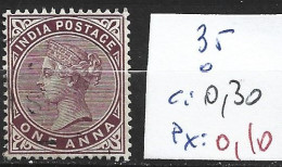 INDE ANGLAISE 35 Oblitéré Côte 0.30 € - 1882-1901 Impero