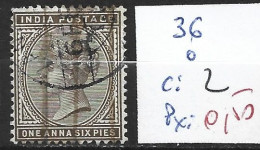 INDE ANGLAISE 36 Oblitéré Côte 2 € - 1882-1901 Keizerrijk