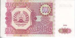 TADJIKISTAN - 500 Rubles 1994 UNC - Tadjikistan