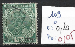 INDE ANGLAISE 109 Oblitéré Côte 0.20 € - 1911-35 Roi Georges V