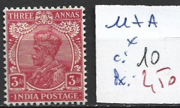 INDE ANGLAISE 117A * Côte 10 € - 1911-35 Roi Georges V