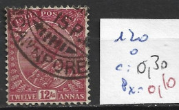 INDE ANGLAISE 120 Oblitéré Côte 0.30 € - 1911-35 Koning George V