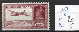 INDE ANGLAISE 154 * Côte 20 € - 1936-47  George VI