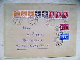 Sent From Denmark Registered Faborg Europa Cept 1984 Bridges Point Brucke - Storia Postale