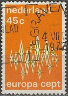 NETHERLANDS 1972 Europa - 45c Communications FU - Oblitérés