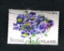 FINLANDIA (FINLAND) -  SG  2208  -  2014 FLOWERS: VIOLAS BUNCH  -       USED ° - Usados