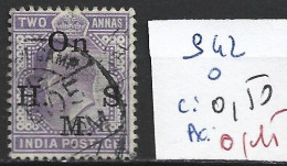 INDE ANGLAISE SERVICE 42 Oblitéré Côte 0.50 € - 1902-11  Edward VII