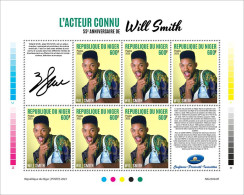 2024-01 - NIGER- WILL SMITH            6V  MNH** - Acteurs