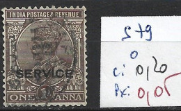 INDE ANGLAISE SERVICE 79 Oblitéré Côte 0.20 € - 1911-35 Koning George V