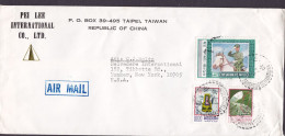 Taiwan China PEI LEE INTERNATIONAL Co., SANCHUNG 1978 Cover Brief YONKERS USA Chiang Kai-shek Horse Pferd Cheval - Covers & Documents