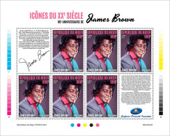 2024-01 - NIGER- JAMES BROWN           6V  MNH** - Sänger