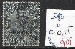 INDE ANGLAISE SERVICE 83 Oblitéré Côte 0.15 € - 1911-35 King George V