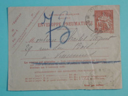 DH20 FRANCE  BELLE  CARTE PNEUMATIQUE  PARIS 1940   VINCENNES  ++TELEGRAPHE   ++AFF.  PLAISANT++++++ - Telegrafi E Telefoni