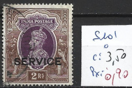 INDE ANGLAISE SERVICE 101 Oblitéré Côte 3.50 € - 1936-47 Koning George VI