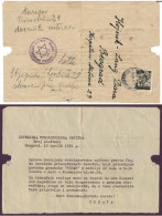 Judaica Jewish Letter Paper Beograd Serbia 1951 - Judaika Judaisme - Judaísmo