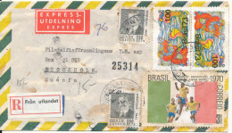 Brazil Air Mail Cover Sent To Sweden Topic Stamps - Poste Aérienne