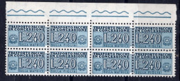 Italia (1966) - Pacchi In Concessione, 240 Lire Fil. Stelle 4° Tipo, Sass. 18 ** - Consigned Parcels