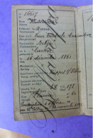 Namur Marchal Marie Veuve Ederle MAXIMILIEN - LUSTIN 1861 N° 36617 Carte D'identité. Paspoort-1923 - Historische Documenten