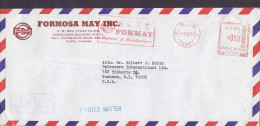 Taiwan China FORMOSA MAY INC. 'Formay' TAIPEI 1977 Meter Cover Brief YONKERS United States - Briefe U. Dokumente