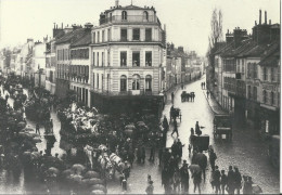 Photo (reproduction) : Place De L'étape à Fontainebleau - Défilé Sous La Pluie - Europe