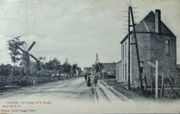 Koksijde Le Village Et Le Moulin Verstuurd 1906 - Koksijde