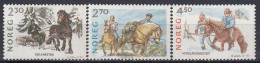 NORWAY 981-983,unused,horses (**) - Nuevos