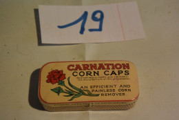 C19 Boite En Métal Carnation Corn Caps - Boxes