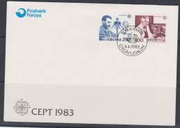 Féroé FDC 1983 78-79 Europa Prix Nobel Finsen Radiation Des Ultraviolets Fleming Pénicilline - Färöer Inseln