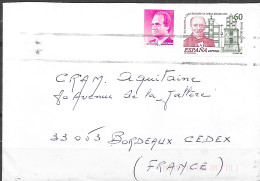 Curiosité Annulation à L'arrivée Avec Le Dispositif Spécial Montée Sur La Machine NEC De Bordeaux J-J Bosc" - Storia Postale