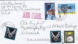 United States MARION Ct. 2011 Cover Brief Lettre KOLDING Denmark Navajo Jewelry Clock Alan Shepard Mecury Project Kansas - Brieven En Documenten