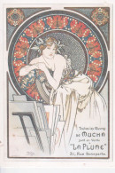 CPM : Alphonse Mucha : Toutes Les Oeuvres De MUCHA Sont En Vente A " LA PLUME " - Mucha, Alphonse