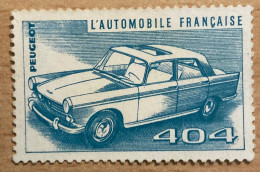 L‘Automobile Française Peugeot 404 Vignette / Werbemarke / Cinderella - Neufs