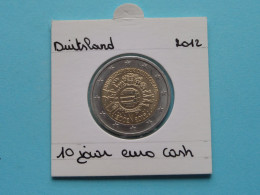 2012 G - 2 Euro > 10 JAAR EURO CASH ( Zie/voir SCANS Voor Detail ) Allemagne / Germany / Duitsland ! - Deutschland