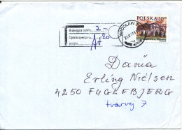 Poland Underpaid Cover With Postal Due T Sent To Denmark Wroclaw 26-7-2003 Single Franked - Cartas & Documentos