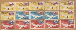 15 Stamps / Cinderella / Werbemarken Briefmarken Weltausstellung Prag 1962 World Stamp Exhibition - Lots & Serien